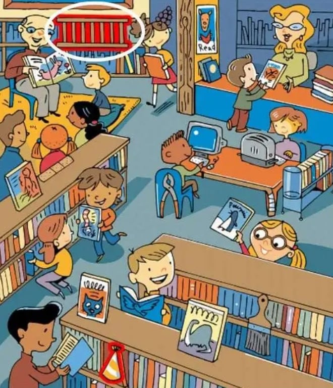 Головоломка для игроков, любящих сложные задачи — найдите лестницу в библиотеке - фото 2