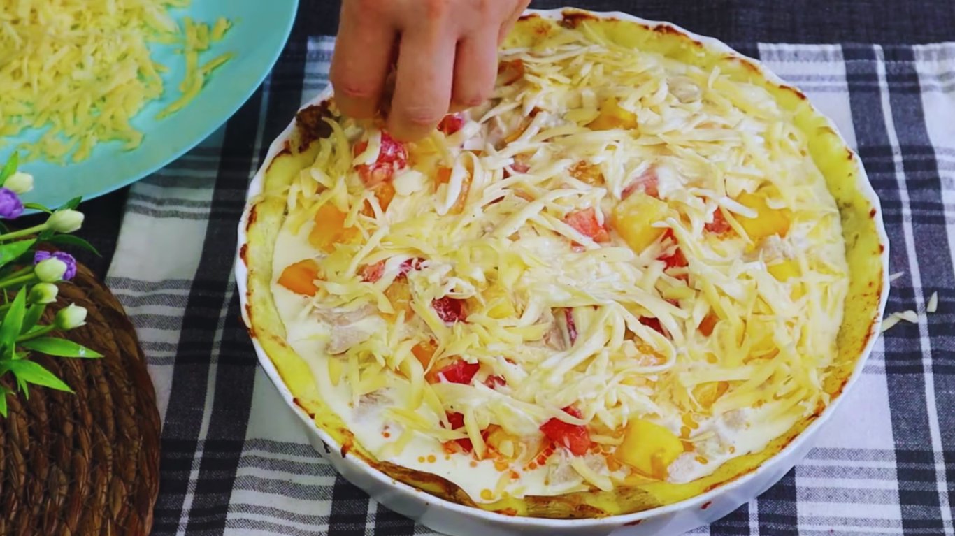 рецепт смачного пирога з картоплі