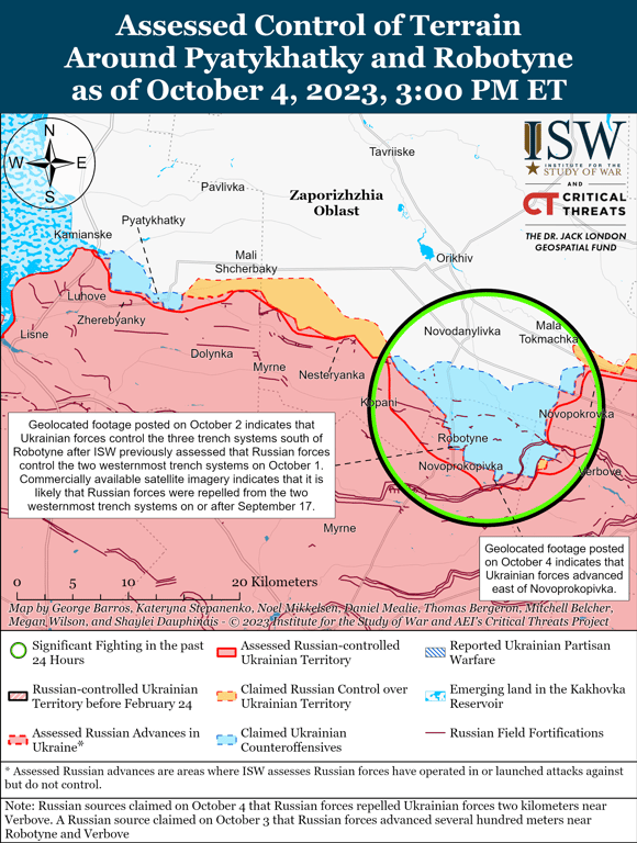 Карта бойових дій від ISW
