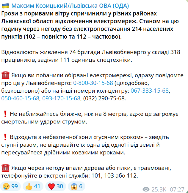 Небувала гроза у Львові — стали відомі наслідки потужної нічної бурі - фото 1