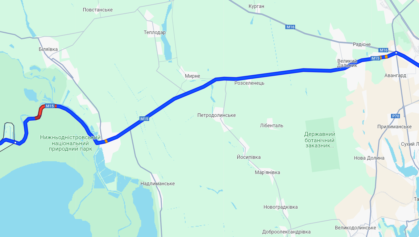 Пробки в Паланку