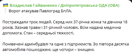 РФ обстріляла Павлоград — є поранені, знищені будинки та авто - фото 1