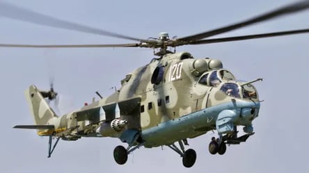 Mi-24 attack helicopter burned in Moscow region — DIU - 285x160