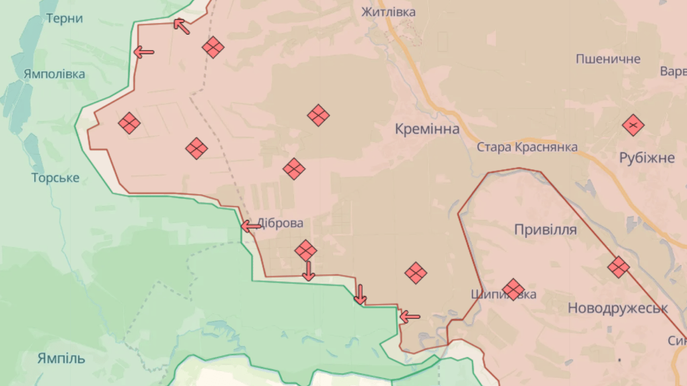 Карта боевых действий в Украине онлайн сегодня, 09.01.2024 — DeepState, Liveuamap, ISW