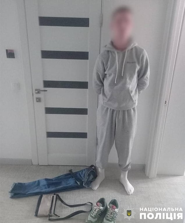 Нападник. Фото: поліція Києва