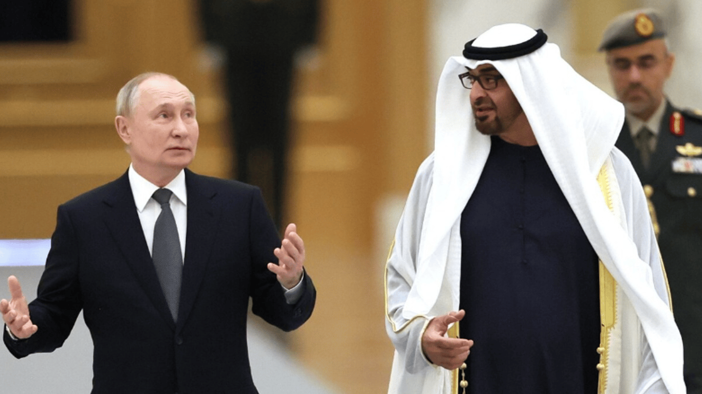 Путін поскаржився президенту ОАЕ на Україну