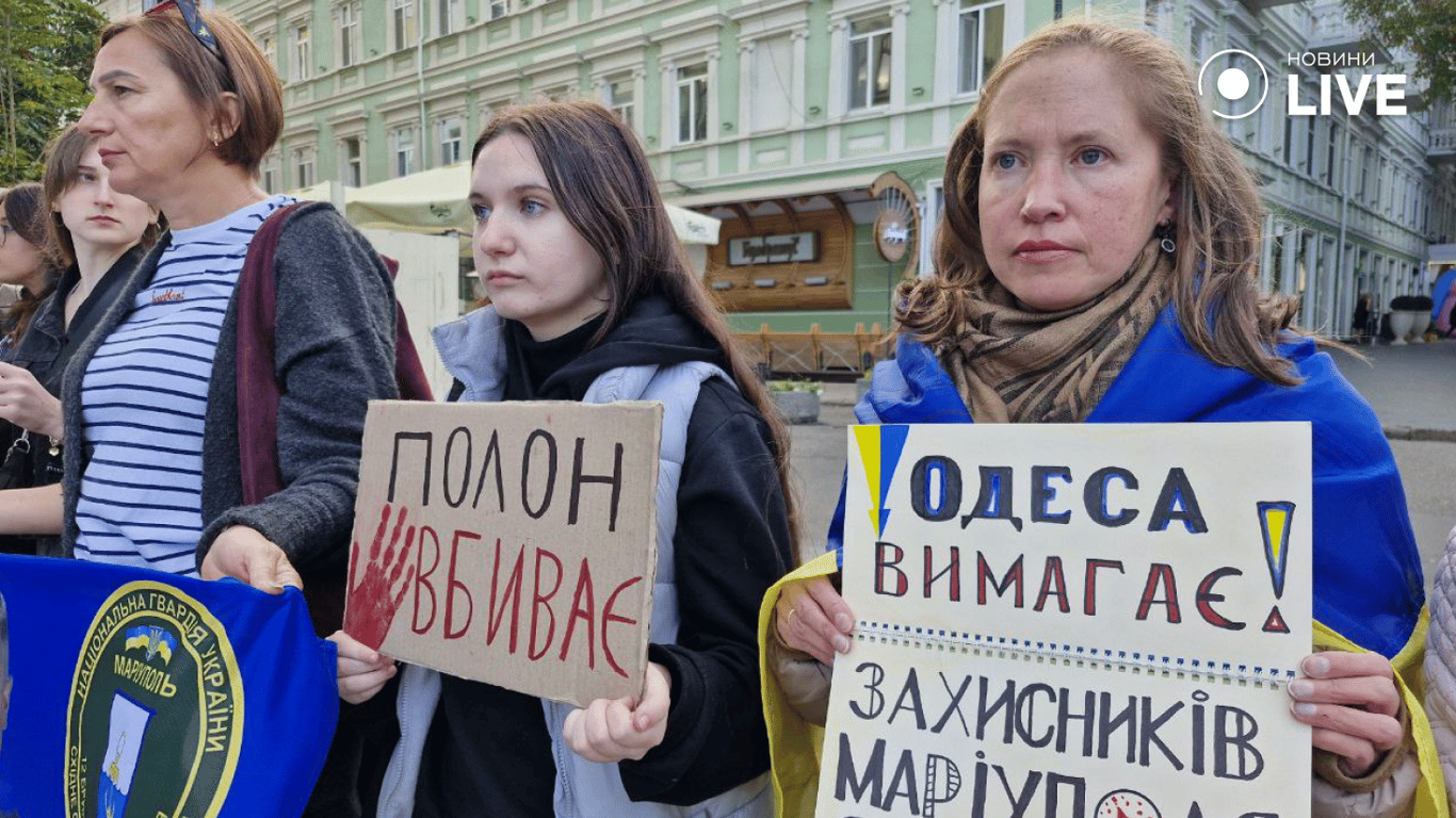 В Одесі пройшла акція за звільнення військовополонених — фото - фото 1