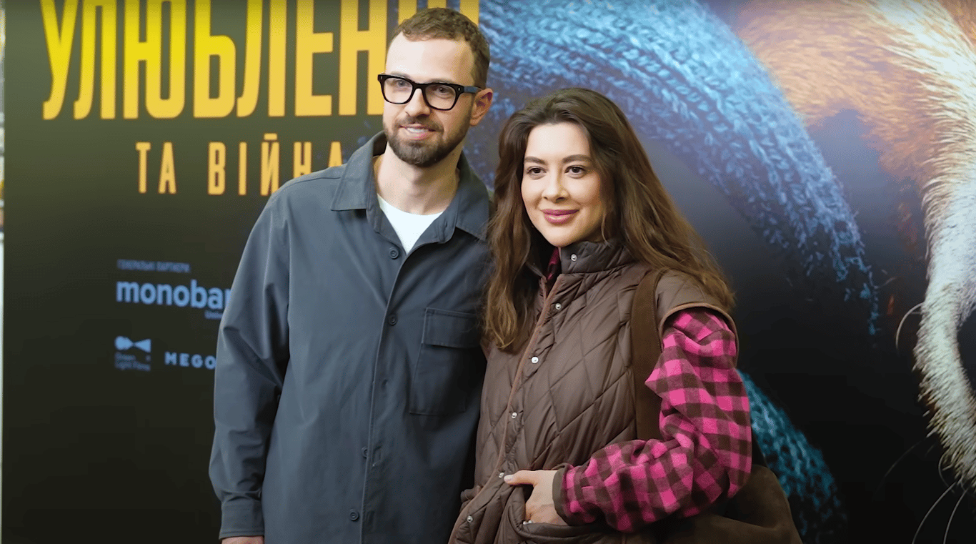 Рамина с Антоном Птушкиным на премьере его фильма