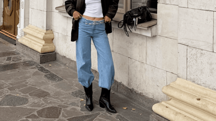 Взуття, що зробить образ з широкими джинсами особливим — 5 пар - 285x160