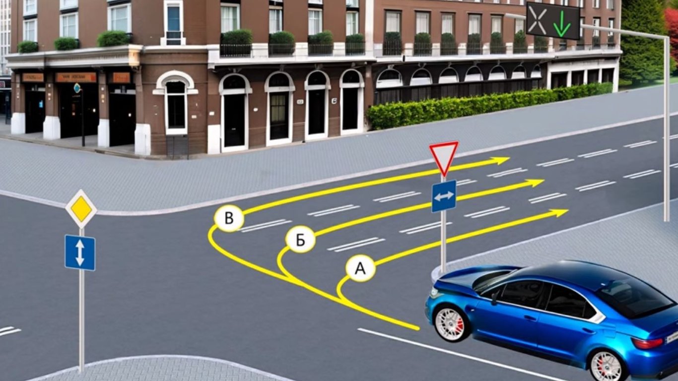 Тест по ПДД: только опытные водители правильно заедут на реверсивную полосу