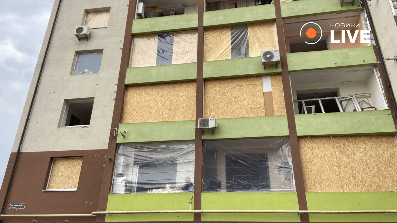 Petropavlivska Borshchahivka after shelling on September 28