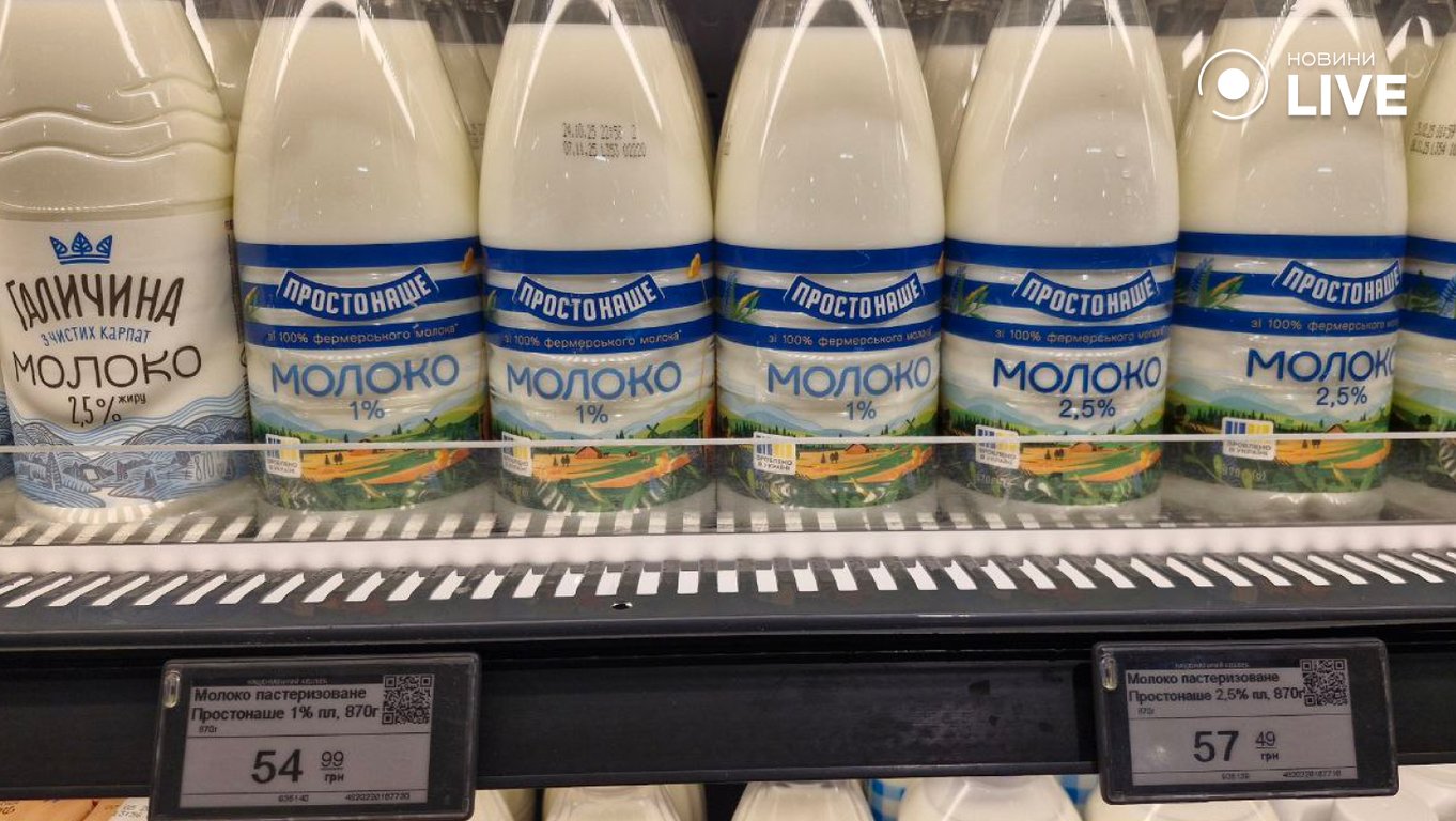 Ціни на молочні продукти в Одесі