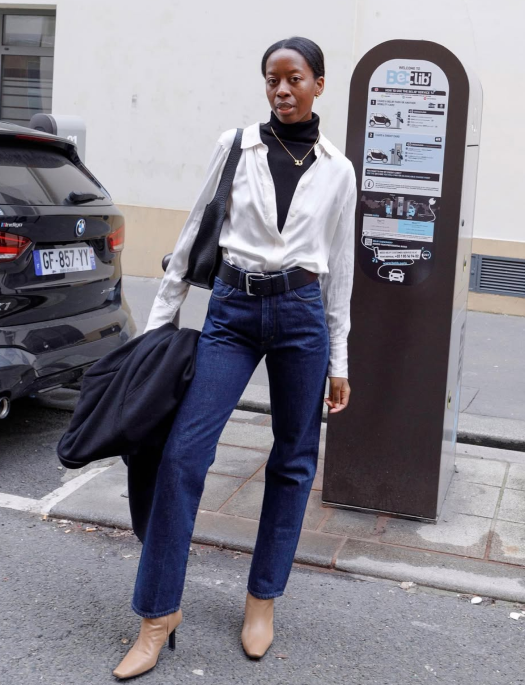 fall jeans outfit idea