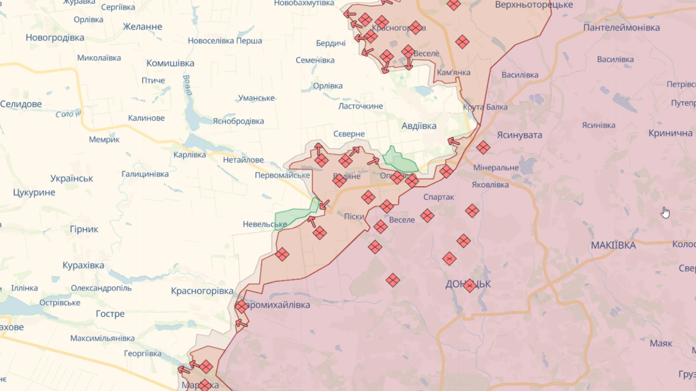 Карта бойових дій в Україні онлайн сьогодні, 13.12.2023 — DeepState, Liveuamap, ISW
