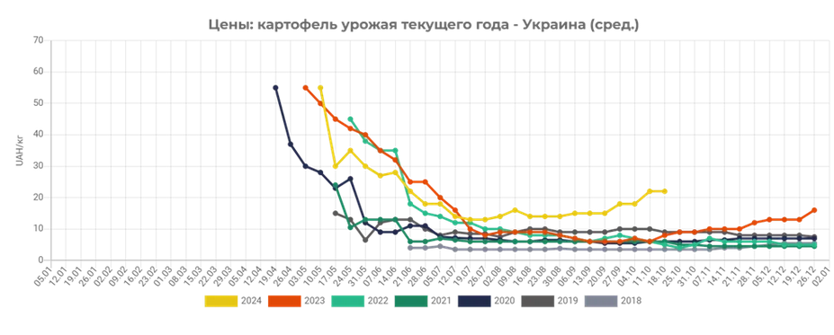 цены на картофель 2024