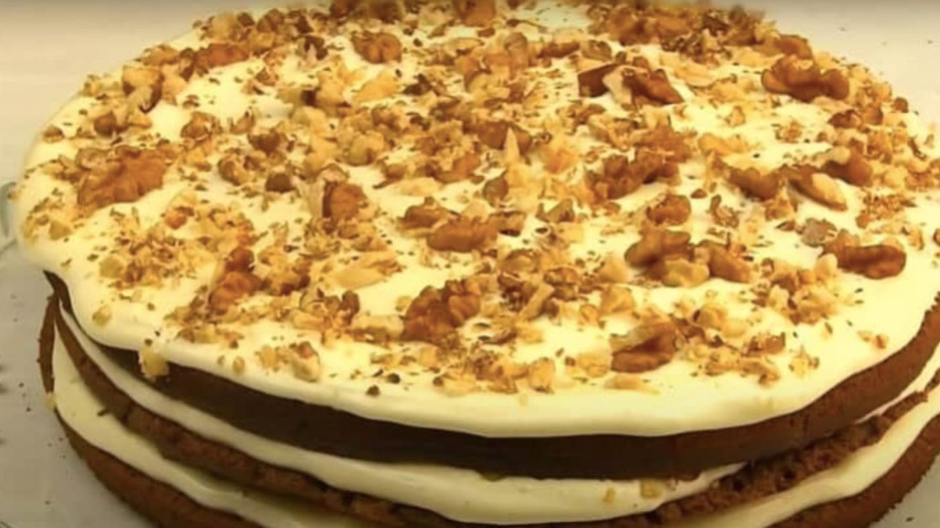 быстрый домашний торт за 15 минут