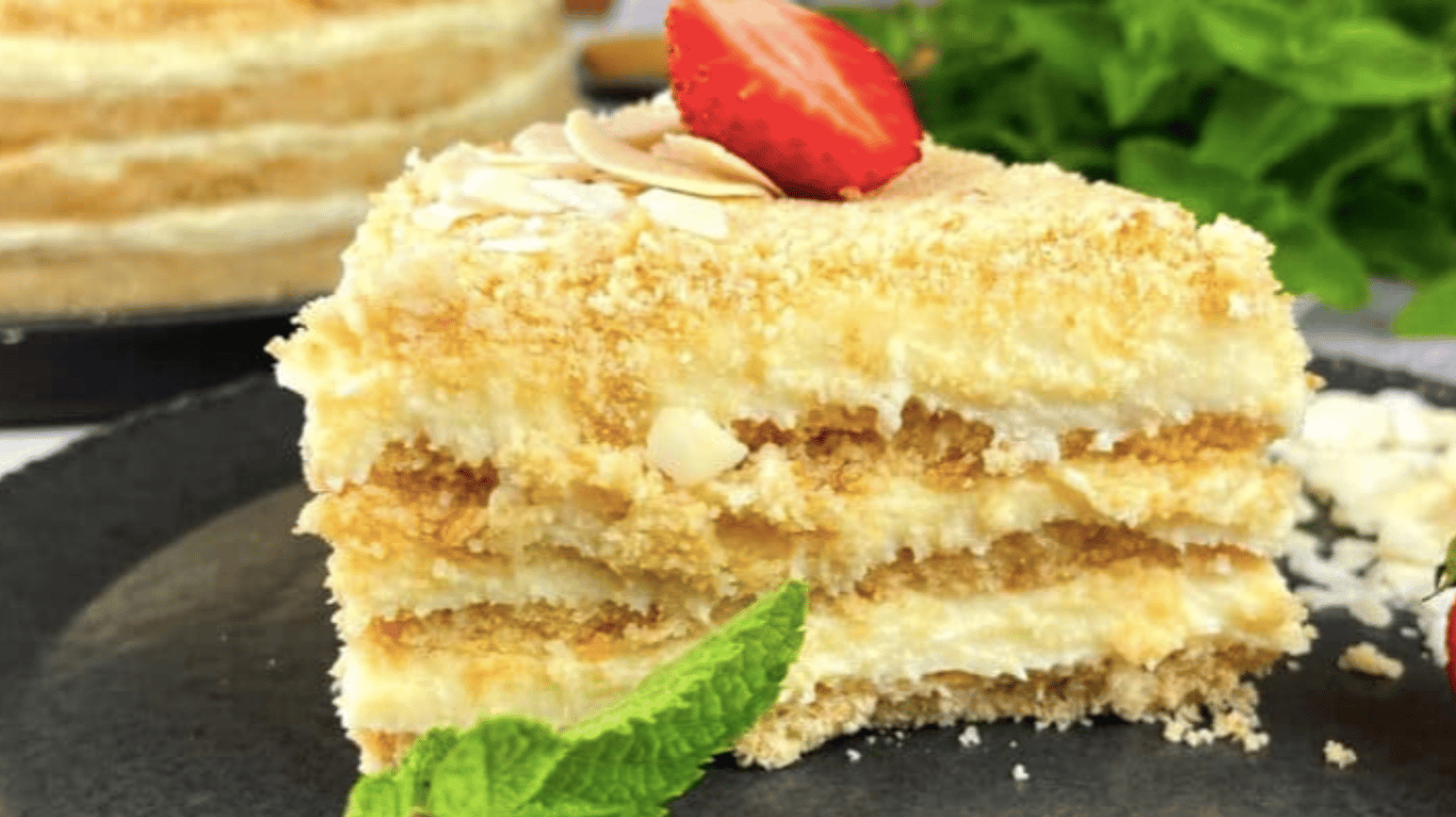 простий рецепт смачного торта Пломбір без випічки