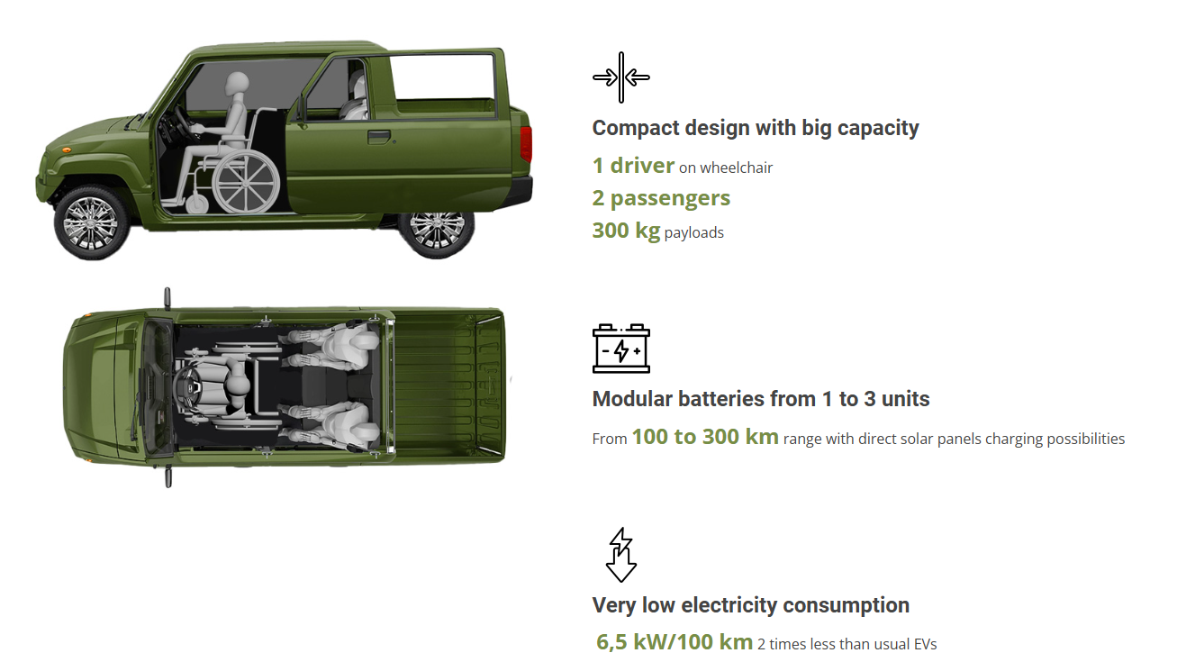 Автомобиль для маломобильных людей LUAZ Care