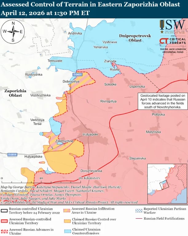 Яка ситуація на Запорізькому напрямку фронту