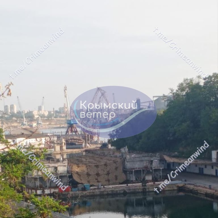 Наслідки удару по підводному човну "Ростов-на-Дону" в Криму