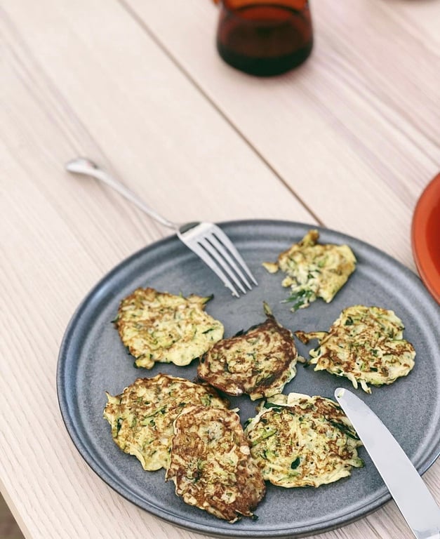 оладушки из кабачков на завтрак 