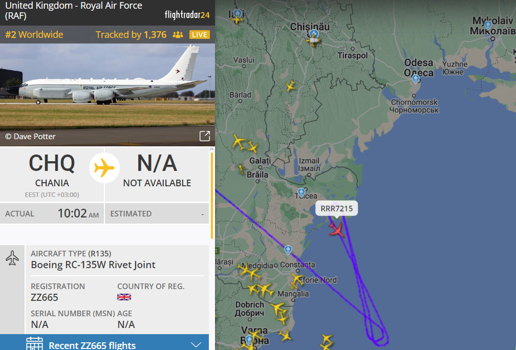 Одразу два розвідувальника НАТО патрулюють близько Одещини — яка мета - фото 1