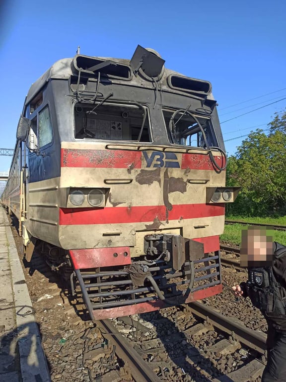 Російський удар по поїзду в Запорізькій області