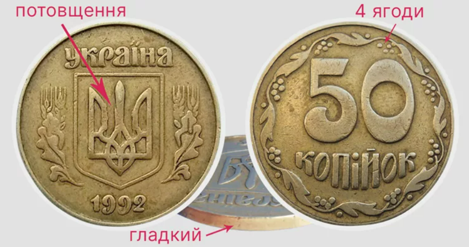 Монети номіналом 50 копійок — які вироби дуже дорого коштують - фото 1