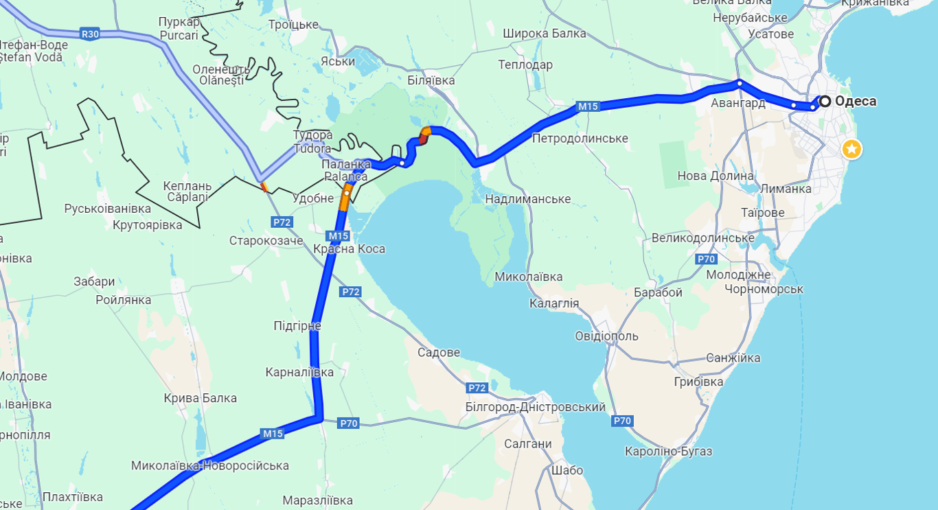 Выезд за границу - на трассе Одесса - Рени наблюдаются локальные пробки - фото 1