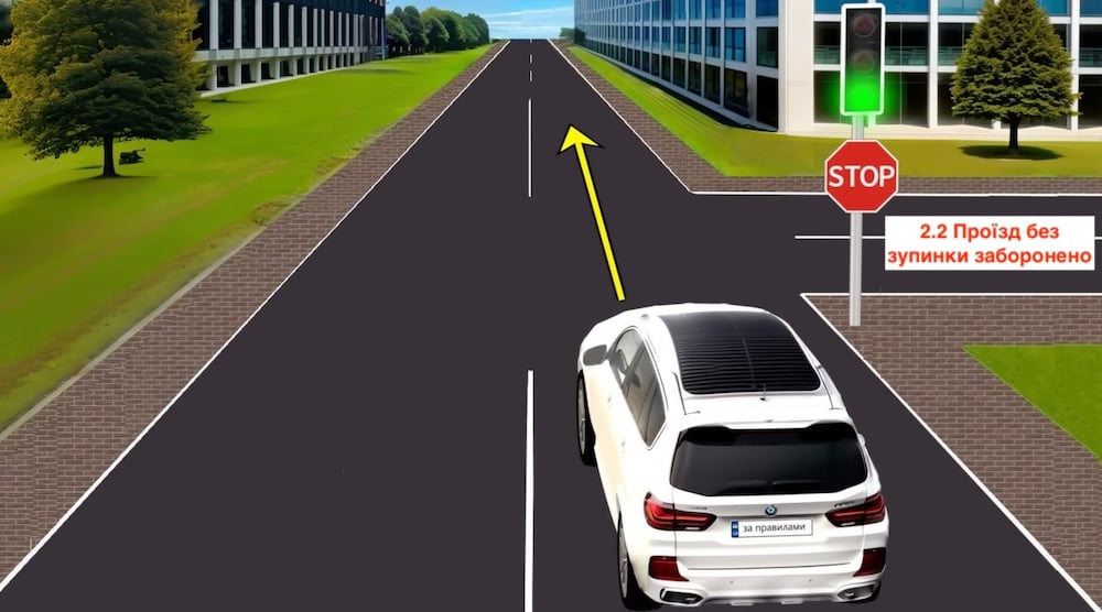 Тест з ПДР: чи потрібно зупинятися біля знаку СТОП?