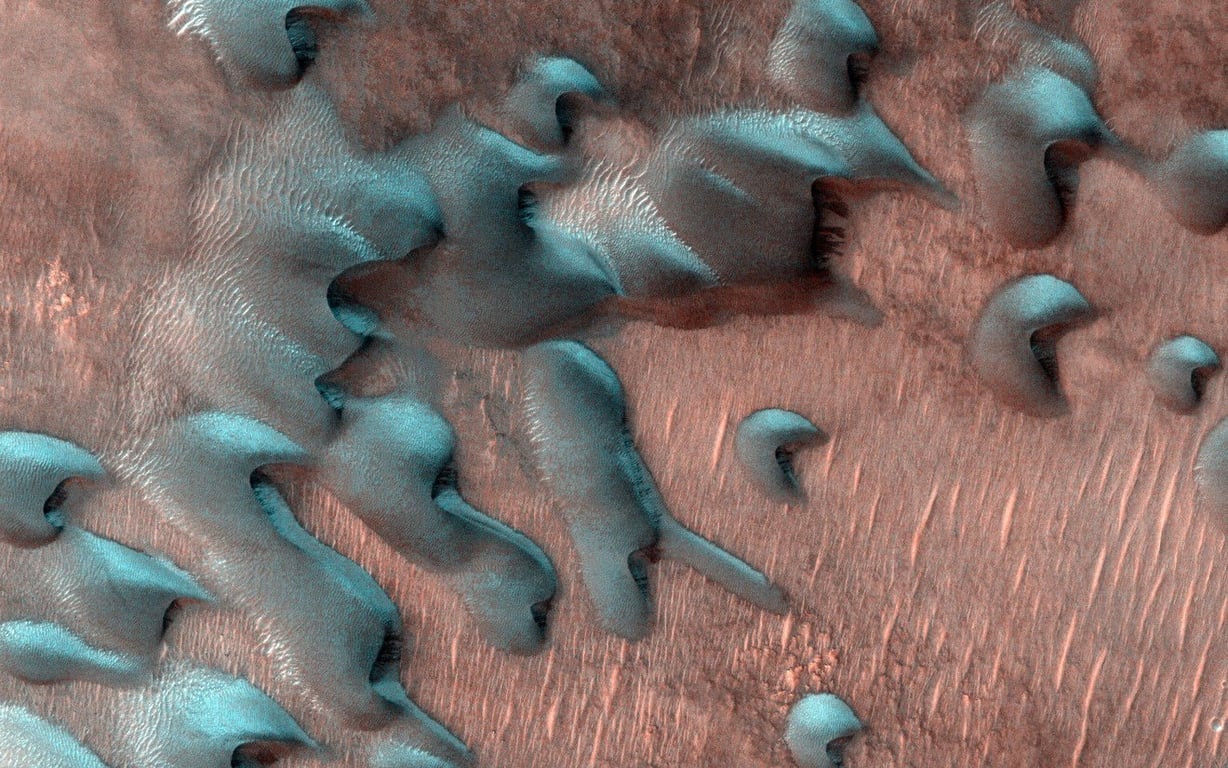 Как выглядит настоящая зима на Марсе.