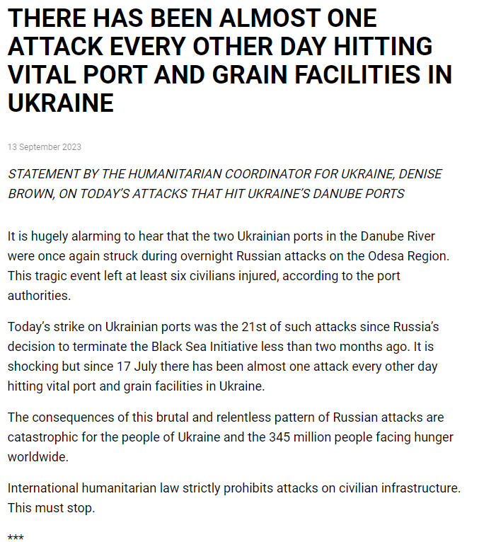 Заявление ООН. Фото: скриншот