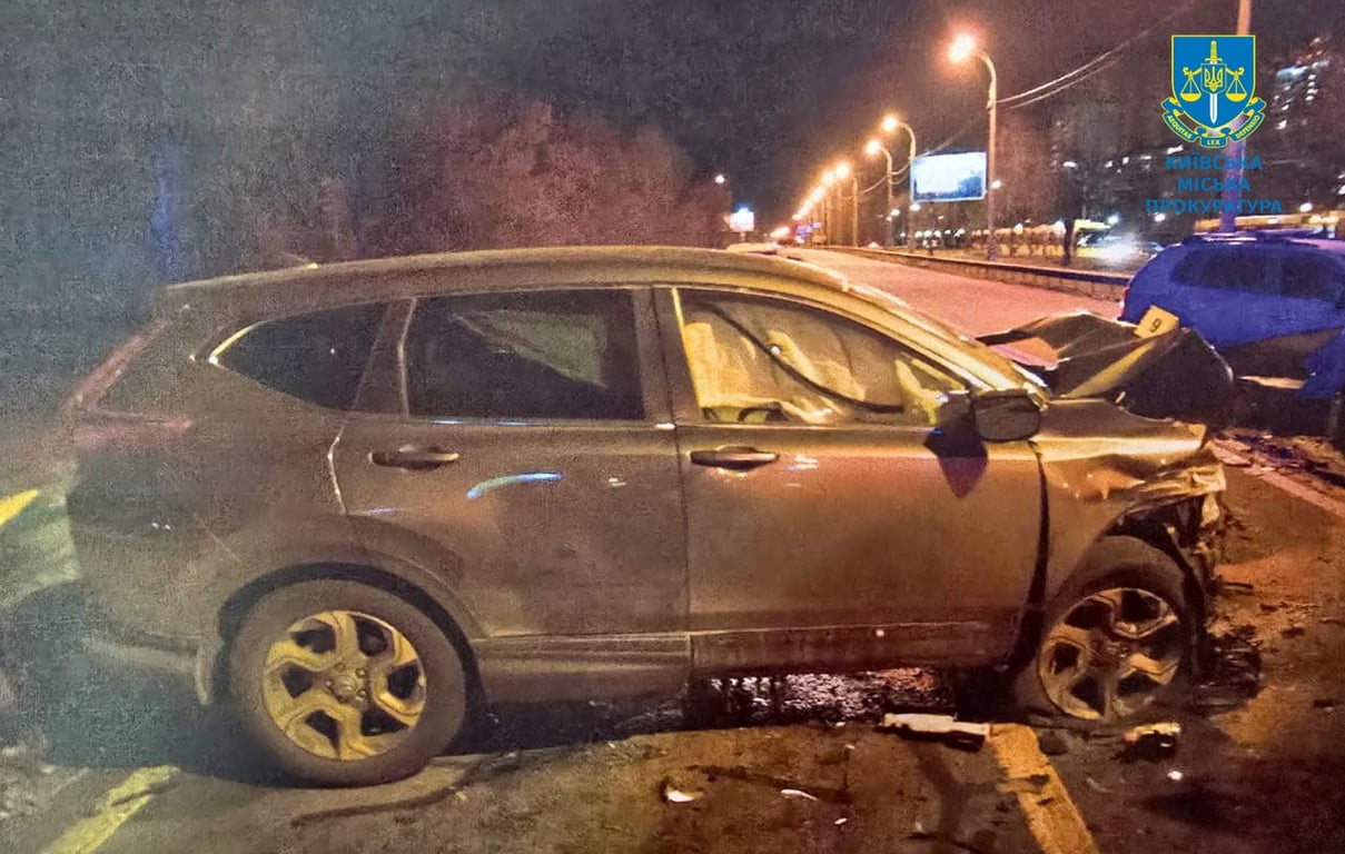 Місце ДТП у Києві