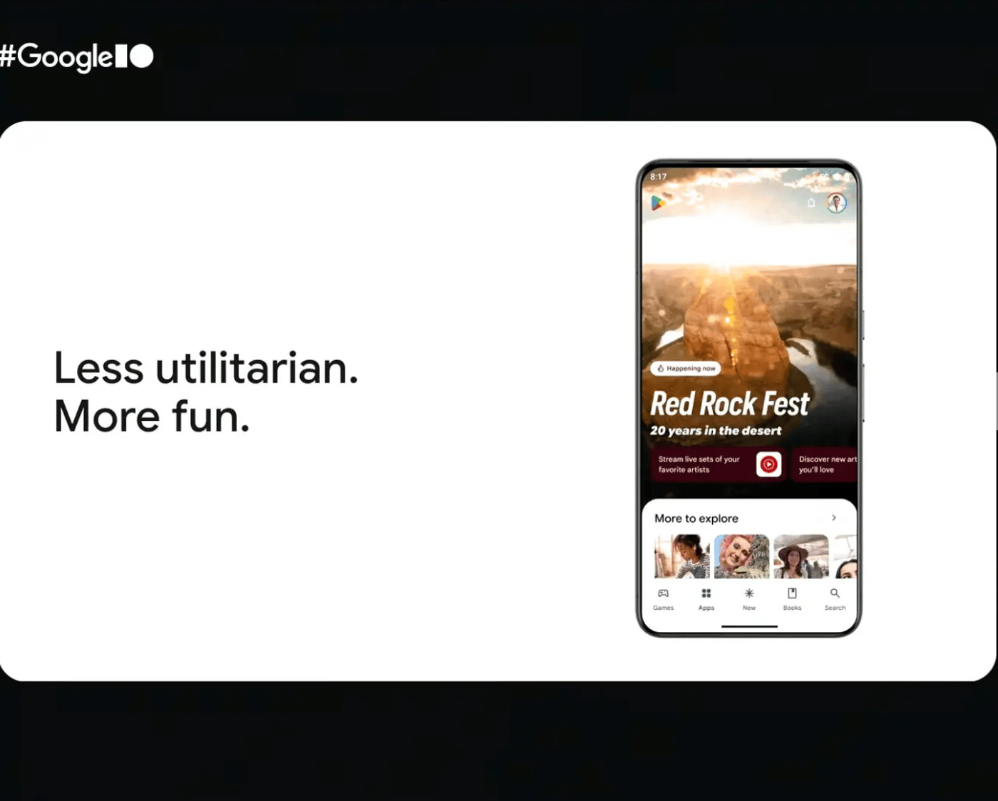 Обновленный дизайн Play Store