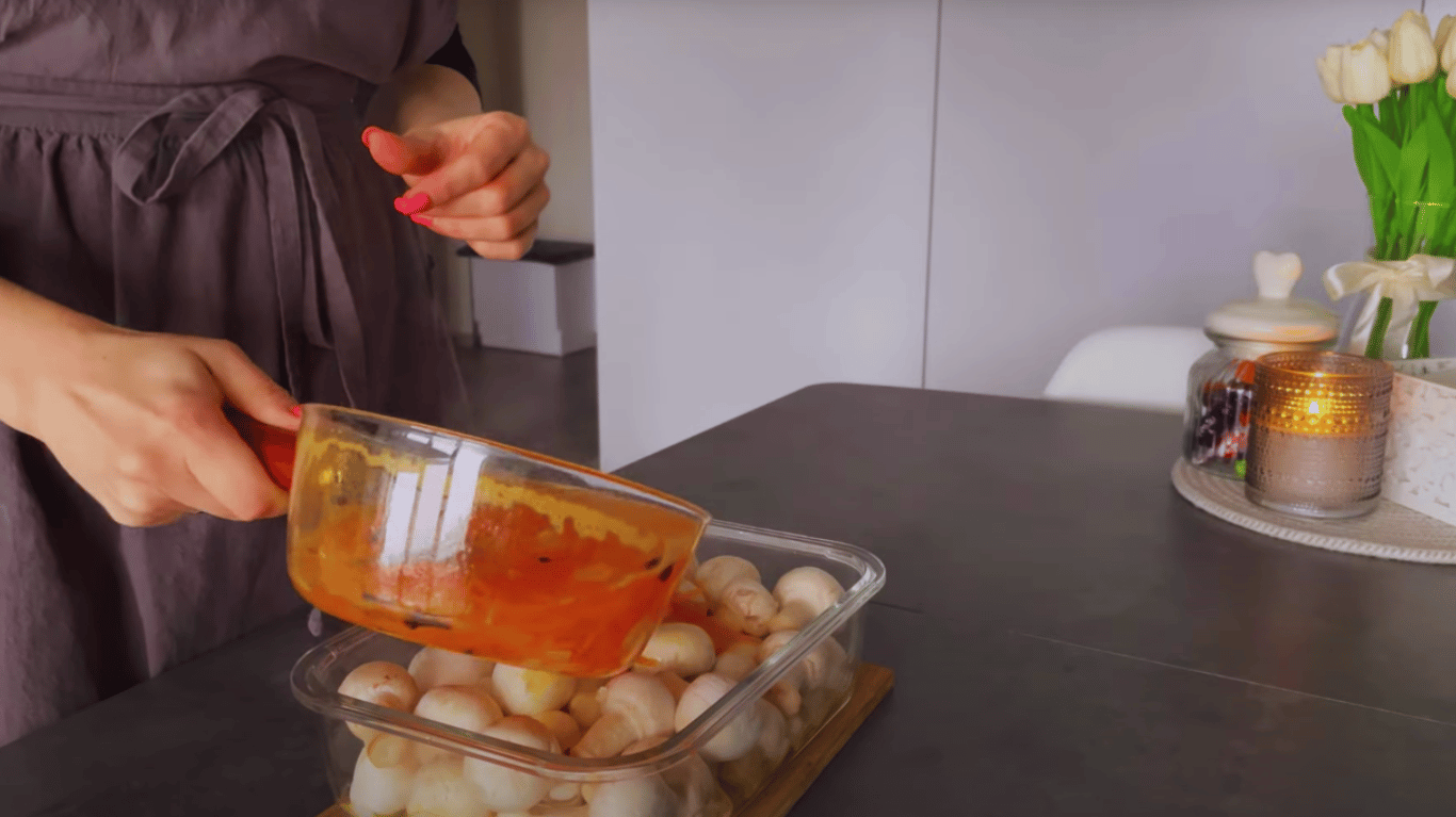 рецепт закуски з печерицями