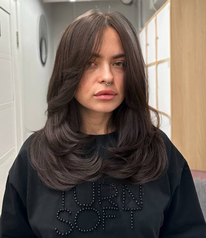 The cascade is on the list of stylists' favorite hairstyles.