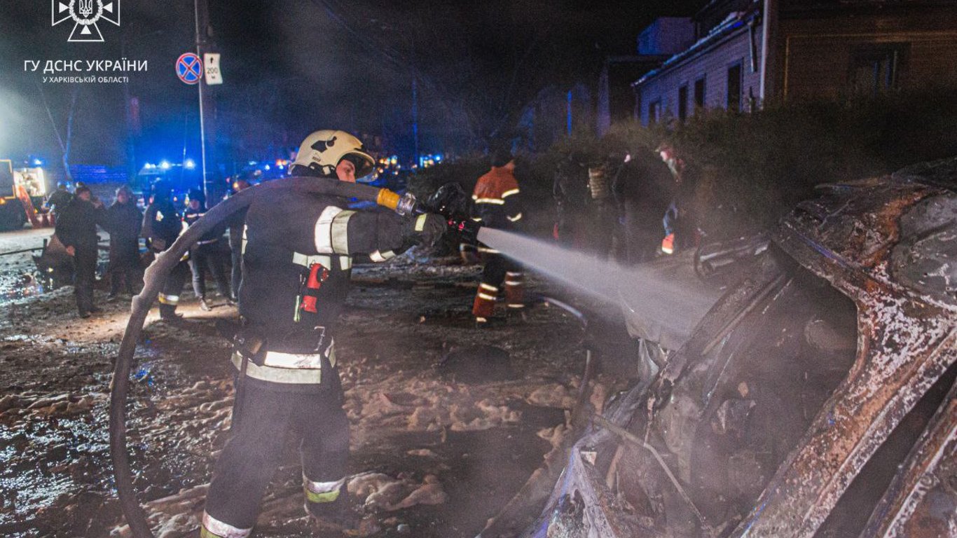 Ракетный удар по Харькову 10 января - последствия атаки по гостинице.