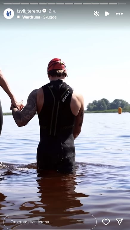 Олександр (Терен) Будько подолав заплив 750 метрів