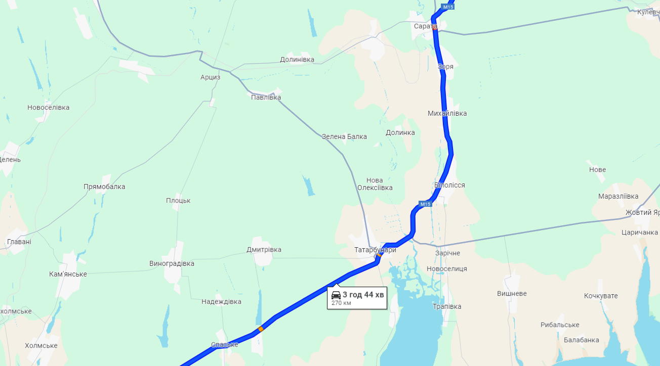 Затори у напрямку Орлівки 11 серпня