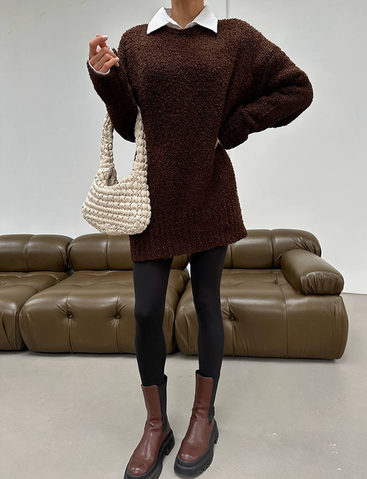 What to wear with a brown sweater