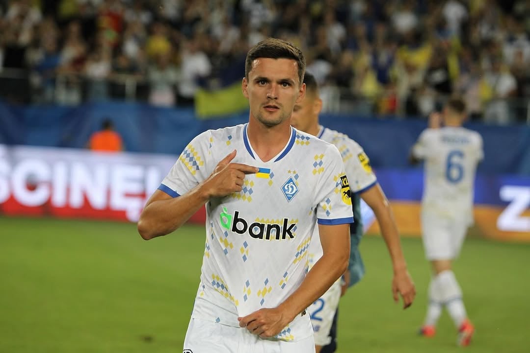 Олександр Андрієвський під час гри за Динамо