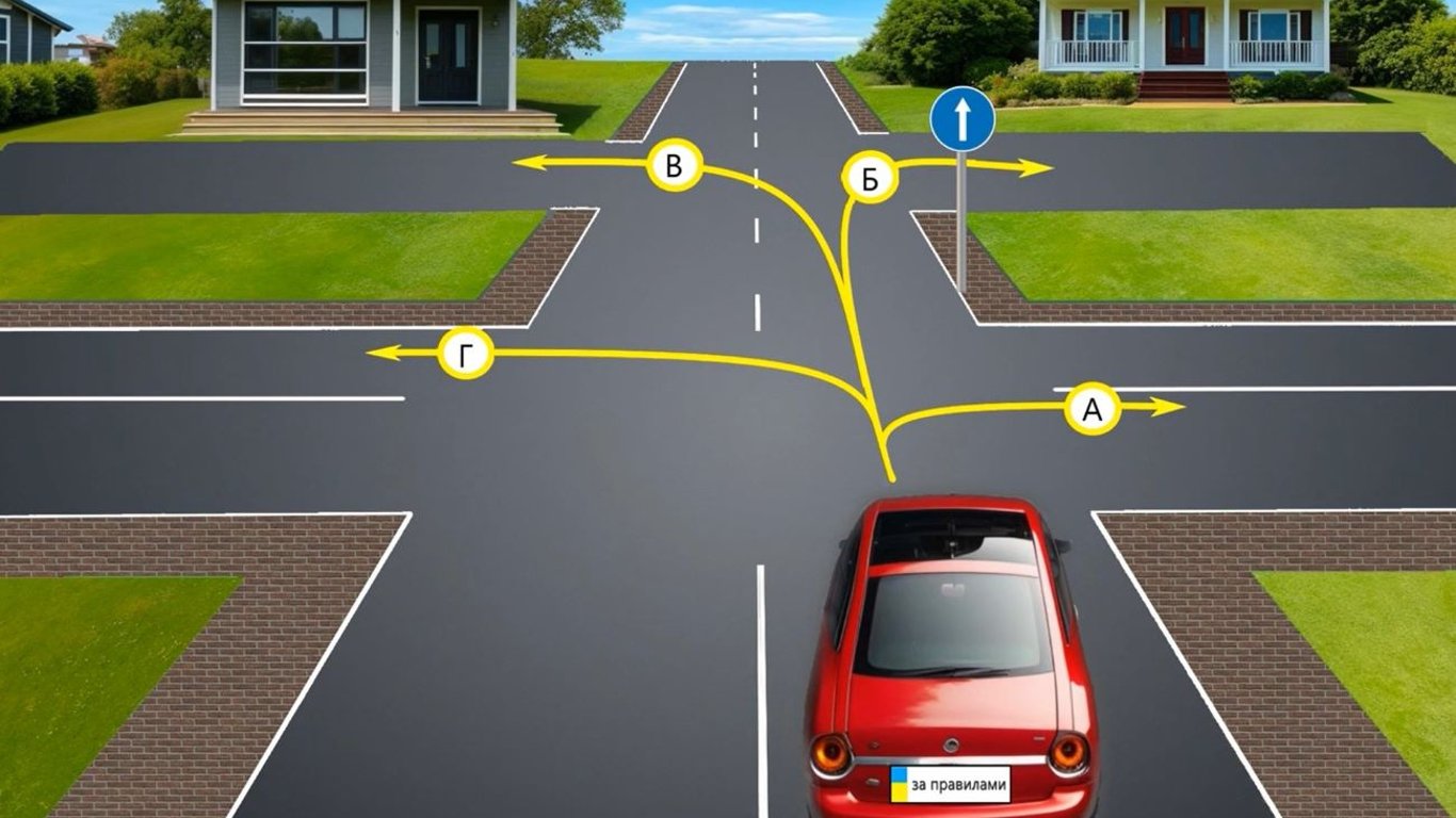 Тест з ПДР: допоможіть водію розв'язати хитру задачу на перехресті