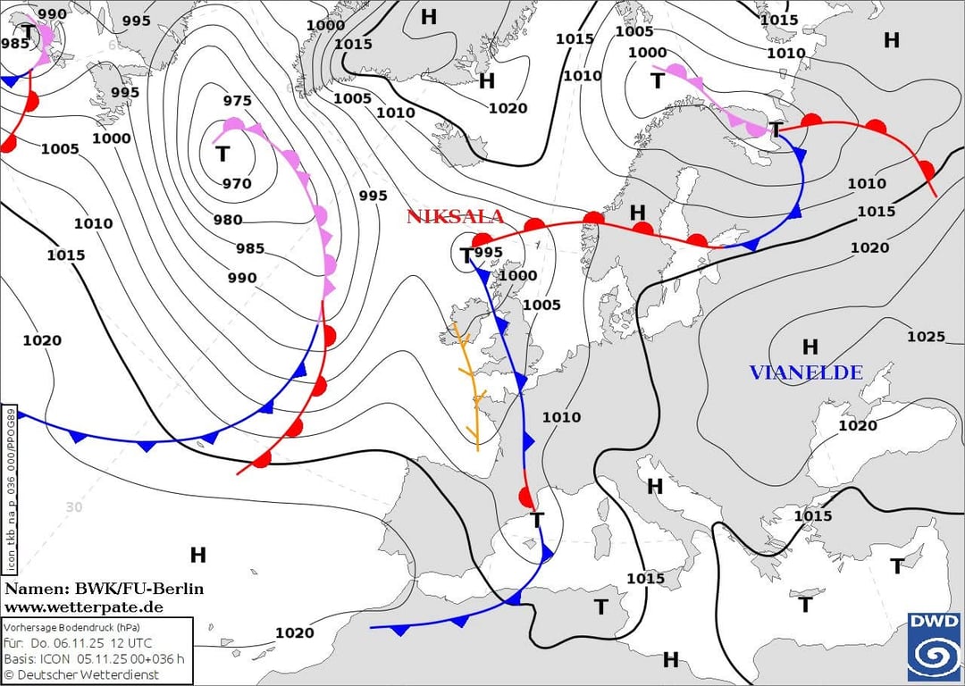 Антициклон в Украине 6 ноября 2025 года