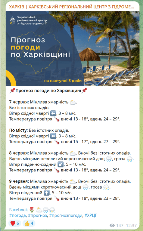 Спека ненадовго повертається до Харкова: прогноз на неділю - фото 1