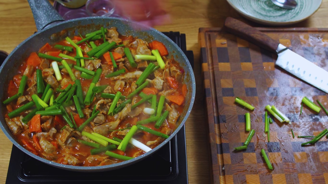 рецепт шлунків на пательні