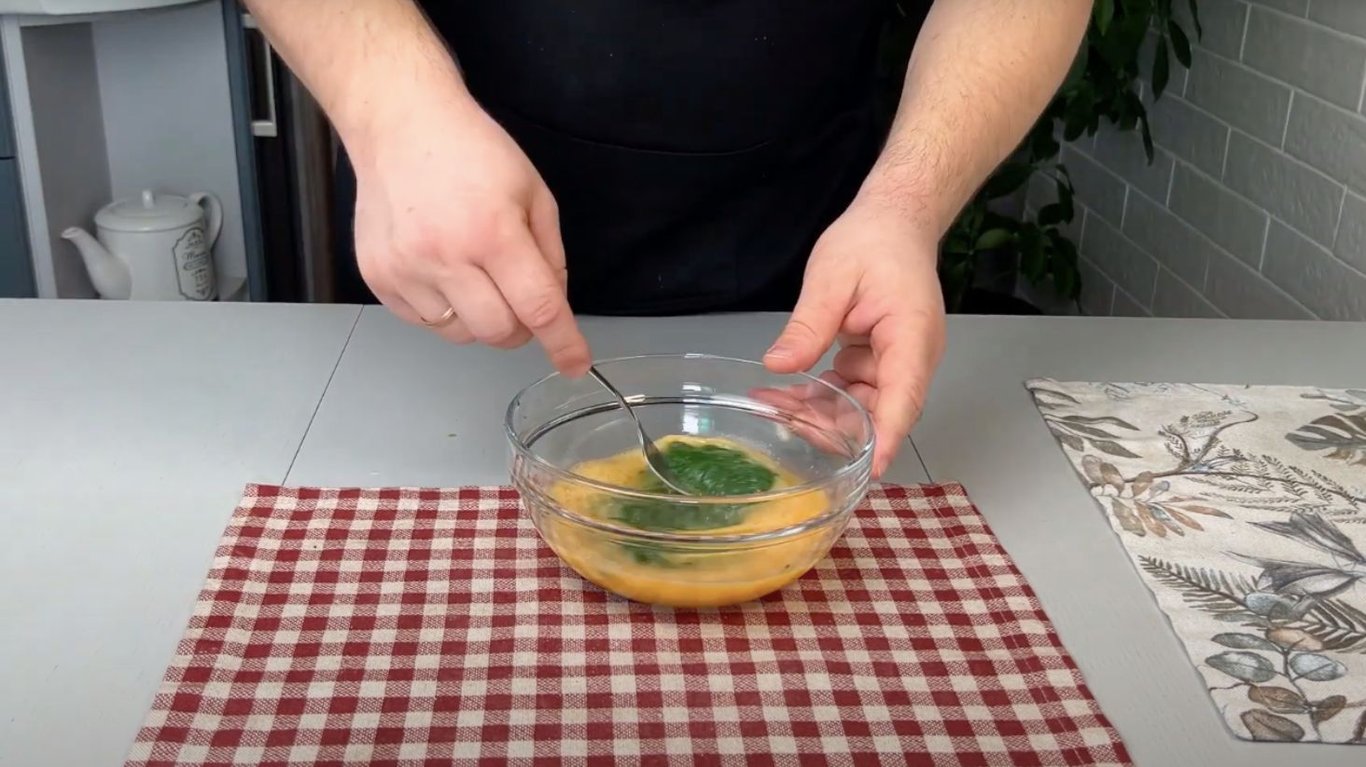 смачний рецепт омлета зі шпинатом 