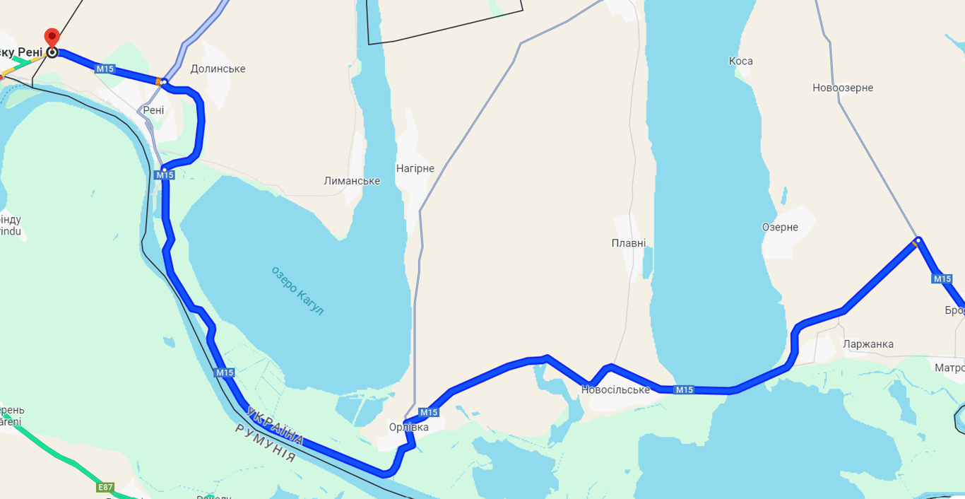 Затори до Рені