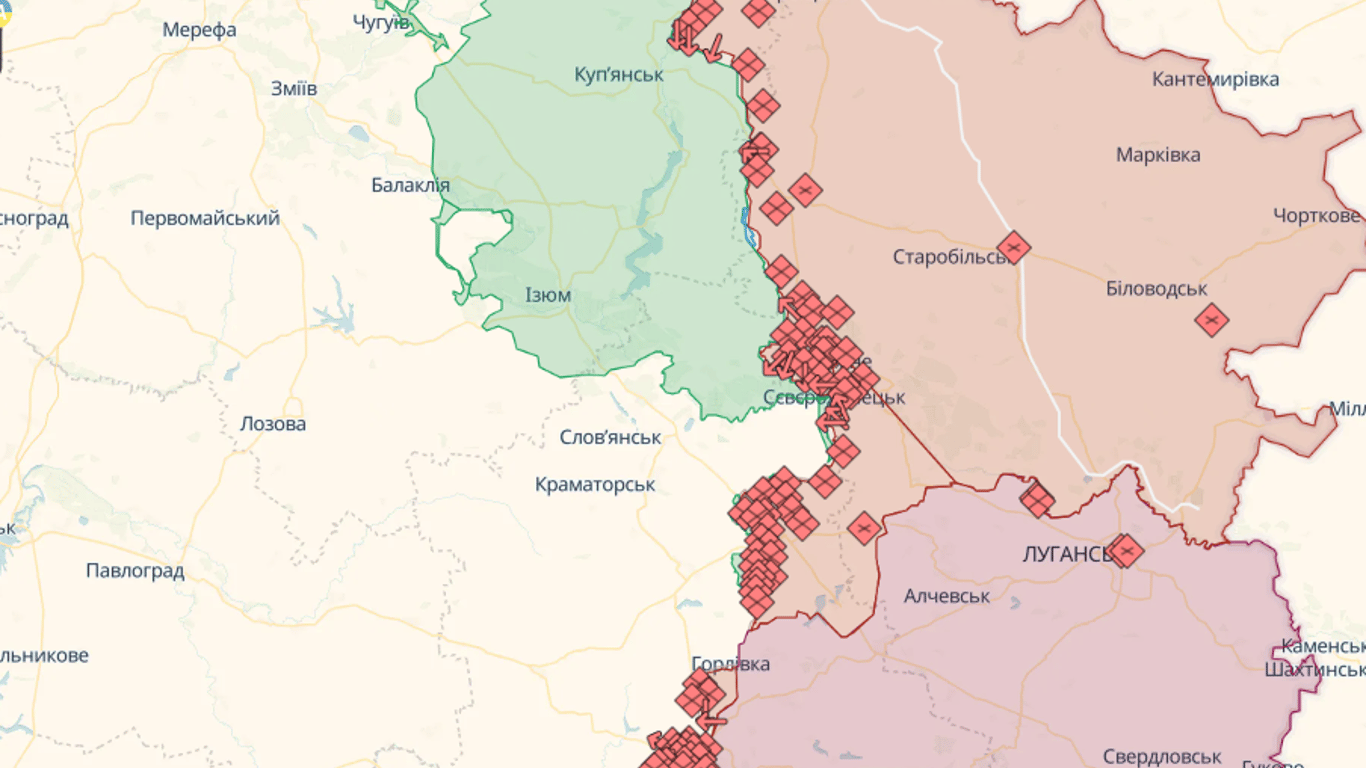 Онлайн-карты боевых действий в Украине на сегодня, 17 августа: DeepState, Liveuamap, ISW