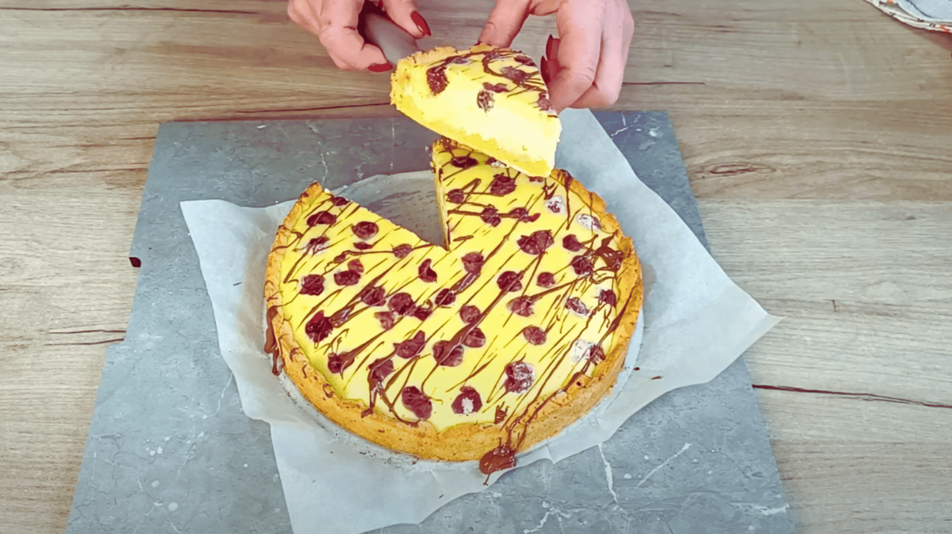 простий рецепт запіканки з сиром та вишнями