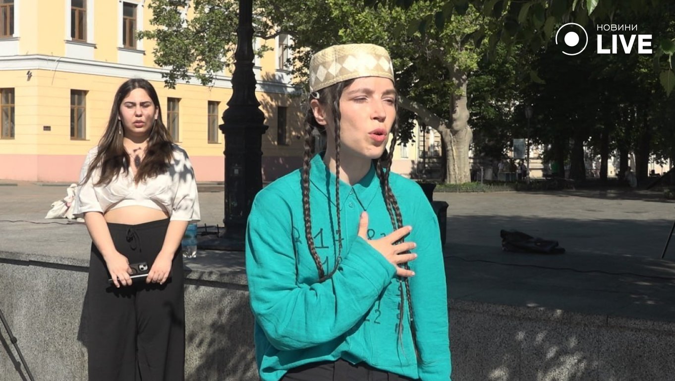 В Одесі відбулася акція до дня кримськотатарського прапора